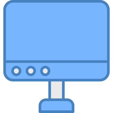 bilgisayar ekran simgesini doldurulmuş - dış hat biçiminde göster