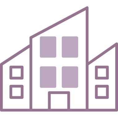 mimari yapı yapı ikonu ana hatlar biçiminde