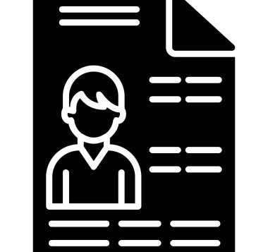 Belge. Web simgesi basit illüstrasyon