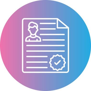 Belge. Web simgesi basit illüstrasyon