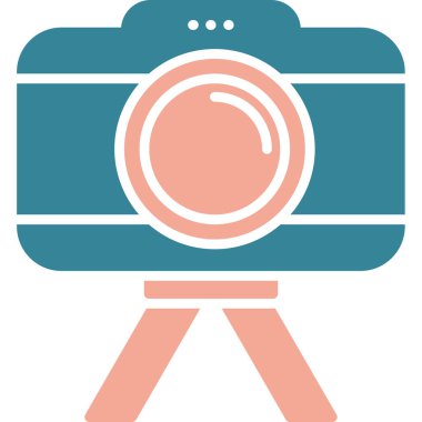 Kamera. Web simgesi basit illüstrasyon