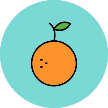 Meyvelerin basit ve minimalist vektör simgesi