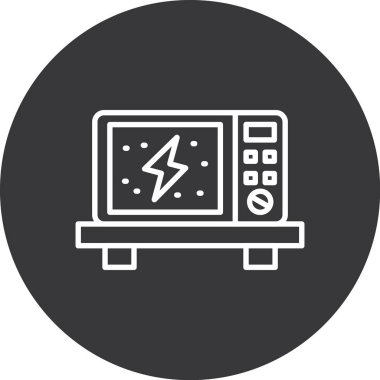 vektör lcd simgesi illüstrasyonu