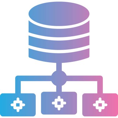 Sunucu. Web simgesi basit illüstrasyon