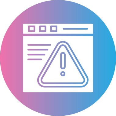 Hata simgesi. Basit resimleme