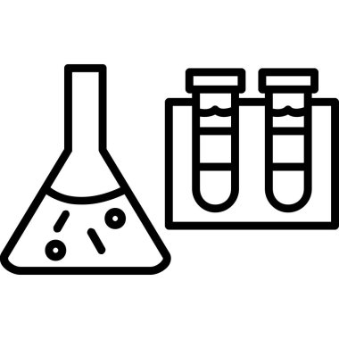 lab test tüp vektör simgesi