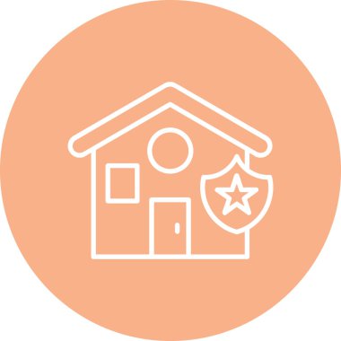 Modern ev simgesinin vektör illüstrasyonu