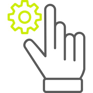 el simgesi vektör illüstrasyonu