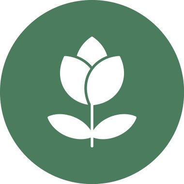 Yeşil bir bitkinin vektör illüstrasyonu