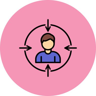 man simgesi vektör illüstrasyon tasarımı