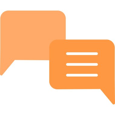 baloncuk sohbet iletişim simgesi ana hat biçiminde