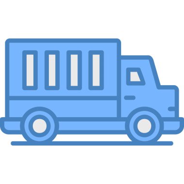 Kamyon. Web simgesi basit illüstrasyon