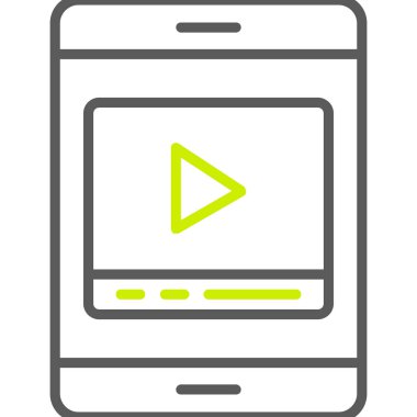 Akıllı telefon. Web simgesi basit tasarım