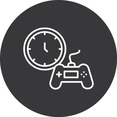 Oyun kumandası simgesi, basit tarzı