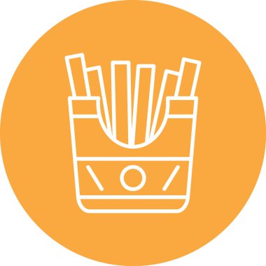 Patates. Web simgesi basit illüstrasyon