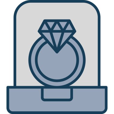 Elmas. Web simgesi basit illüstrasyon