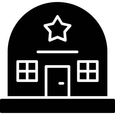 bina simgesi, vektör illüstrasyonu