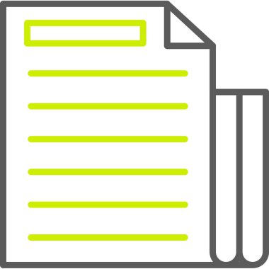 belge simgesi vektör illüstrasyonu