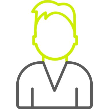 avatar erkek kişi simgesi düz stil