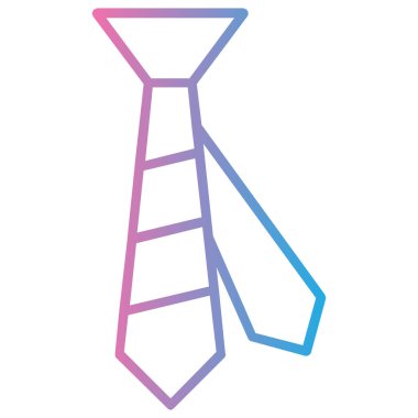 vektör satırı simgesi kravat.