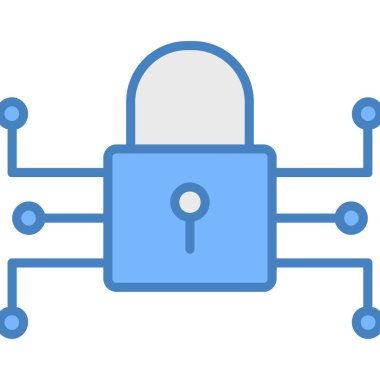 güvenlik simgesi vektör illüstrasyonu