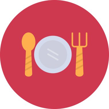 Restoran düz vektör simgesi