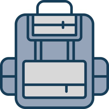 çanta çanta çanta ikonu doldurulmuş - taslak biçimi