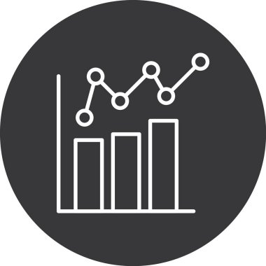 grafik ikonu vektör illüstrasyonu