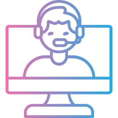 dizüstü bilgisayar kutsal kişilerin resmi, vektör çizim ile adam