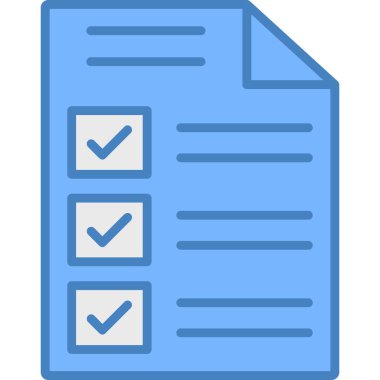 Kontrol listesi. Web simgesi basit tasarım