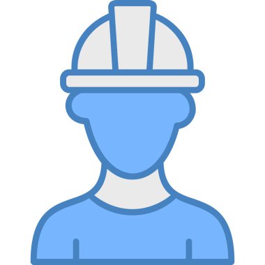 Mühendis. Web simgesi basit illüstrasyon