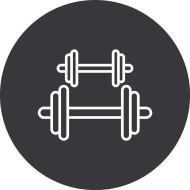 Spor salonu ikonu. vektör illüstrasyonu