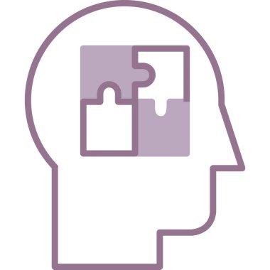 Beyin. Web simgesi basit tasarım