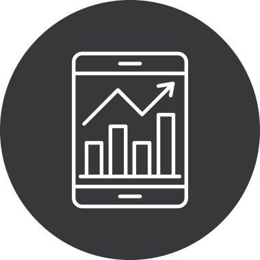 Vektör Analiz Simgesi illüstrasyonu