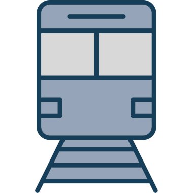 Tren ikonu. Basit resimleme