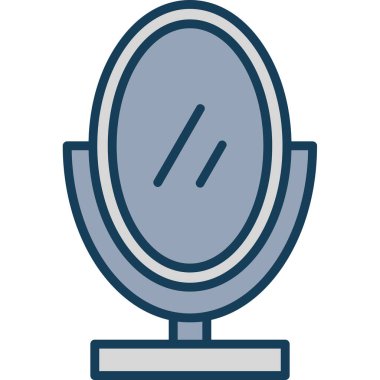 ayna simgesi. vektör illüstrasyonu