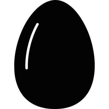 Yumurta simgesi vektör illüstrasyonu