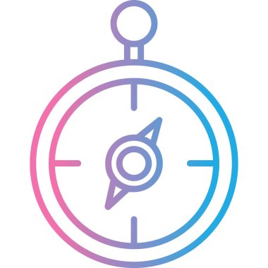 pusula simgesi, modern tasarım vektör çizimi