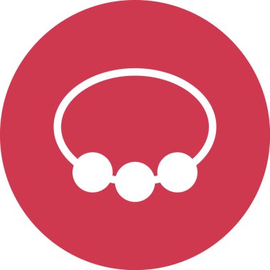 Beyaz zemin üzerinde kırmızı bir yuvarlak topun vektör çizimi