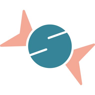 Pusula. Web simgesi basit illüstrasyon