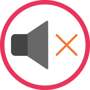 ses simgesi, vektör illüstrasyonu