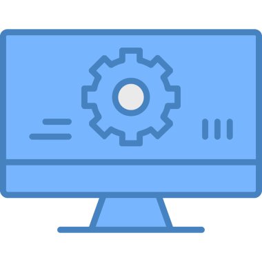 Bilgisayar simgesi. vektör illüstrasyonu