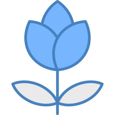 Çiçek yaprağı doğa simgesi - özet biçimi