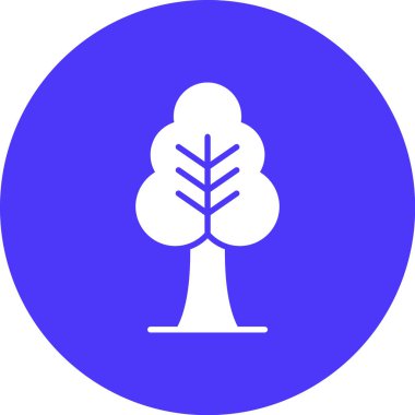 Ağaç. Web simgesi basit illüstrasyon