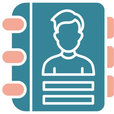 Bir kişi simgesinin vektör illüstrasyonu