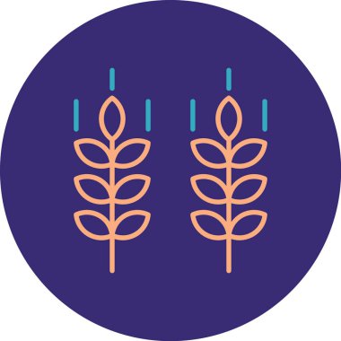 buğday simgesinin vektör illüstrasyonu