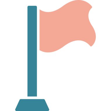 bayrak ikonu vektör illüstrasyonu