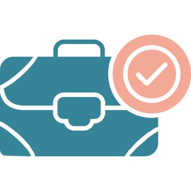 Listesi vektör simgesini denetleyin. Düz tasarım