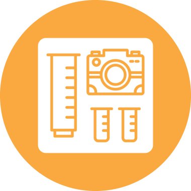 Kamera simgesi, vektör illüstrasyonu