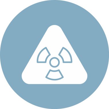 Radyasyon ikonu vektör illüstrasyonu